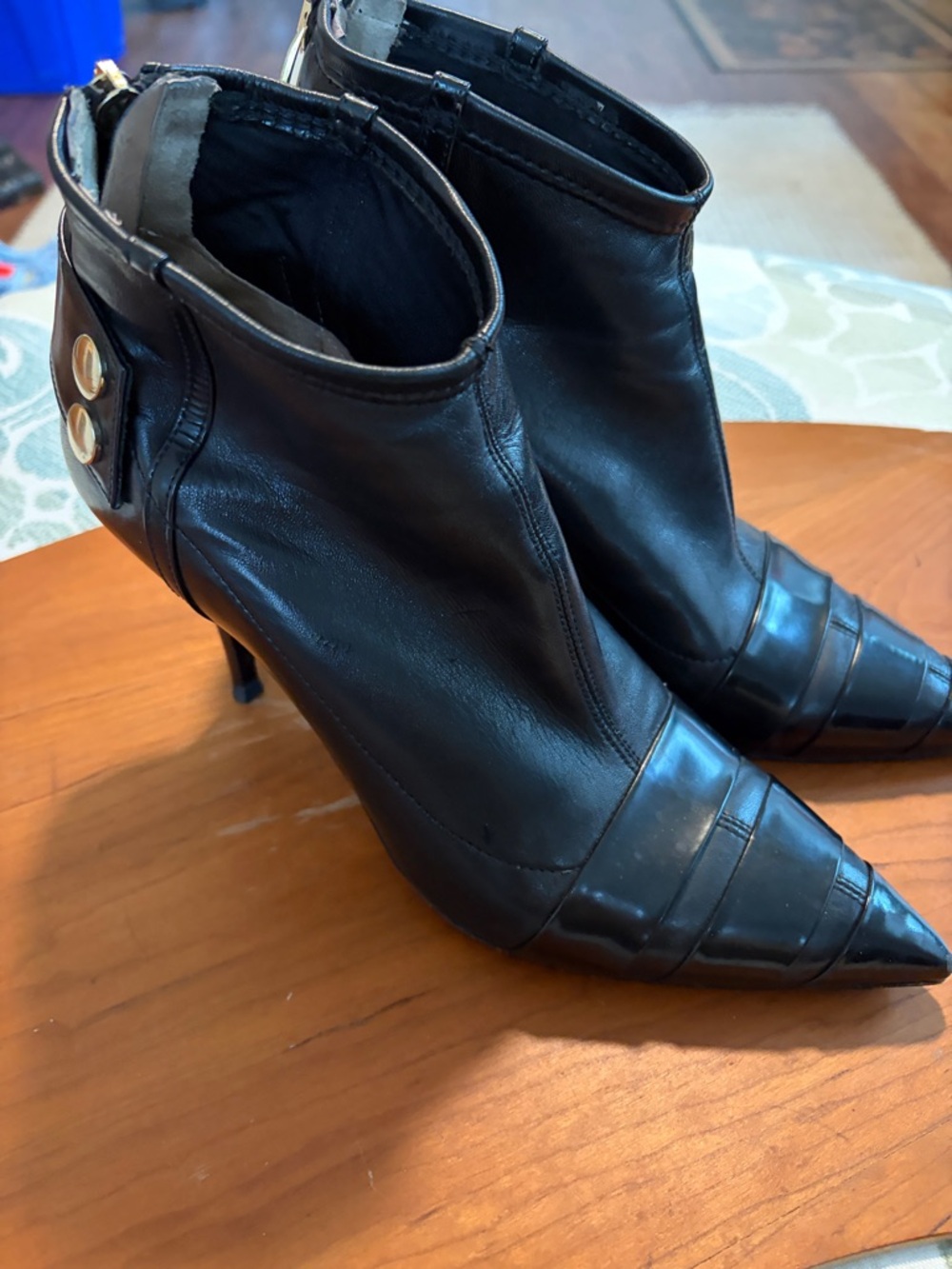 Carlo Palozlini made in Italy heeled booties